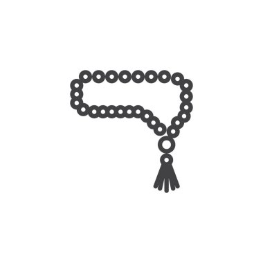 Dua boncuk satır simgesi