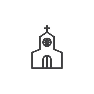 Kilise inşa çizgisi simgesi