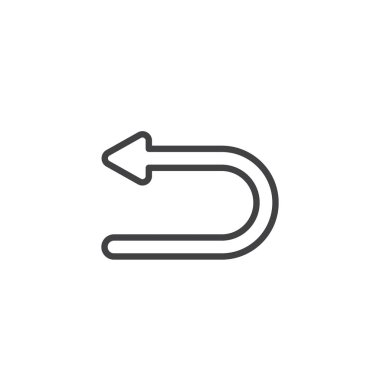 Ok arka satır simgesi