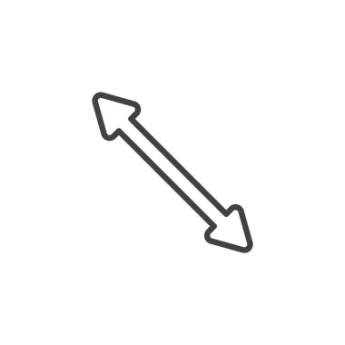 Ok çizgisi simgesini yeniden boyutlandırma