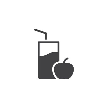 Elma suyu vektör simgesi