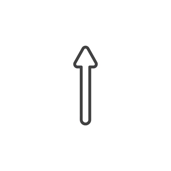 Flecha arriba icono de línea — Vector de stock