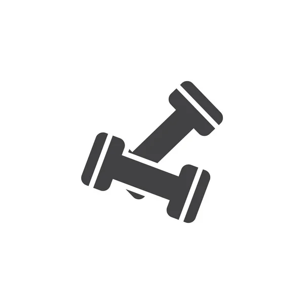 Dumbbell paar vector pictogram — Stockvector