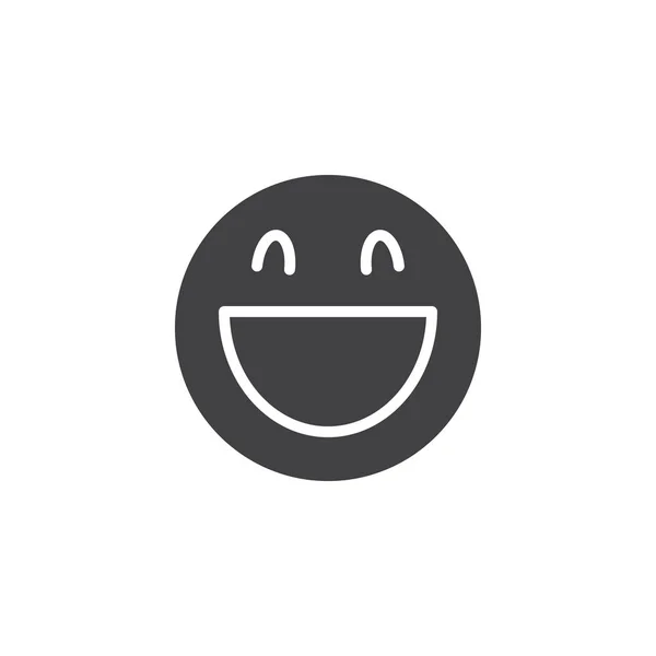 Cara sonriente Emoji vector icono — Vector de stock