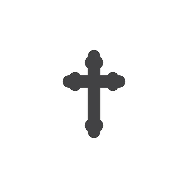 Religionskreuzvektorsymbol — Stockvektor