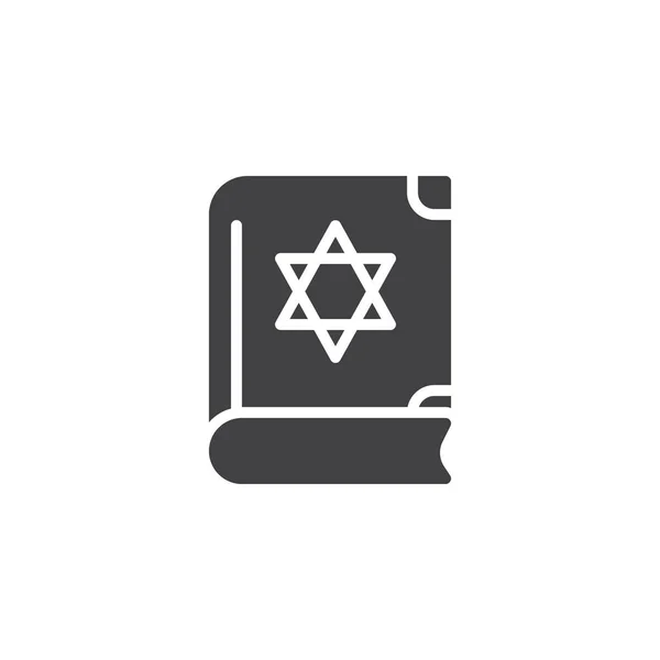 Icona vettoriale del Libro della Santa Torah — Vettoriale Stock