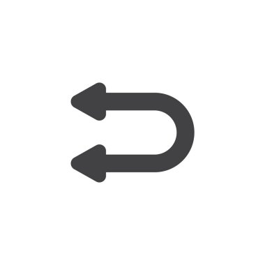 Çift ok sol vektör simgesi