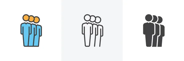 Grupo de personas icono — Vector de stock