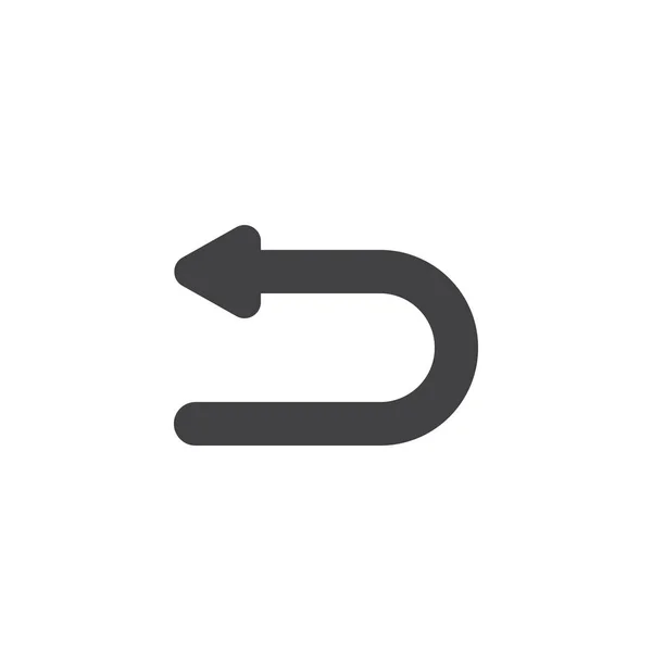 Arrow back vector icon — Stock Vector
