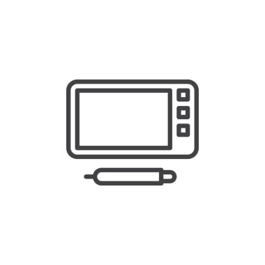 Grafik tablet satırı simgesi