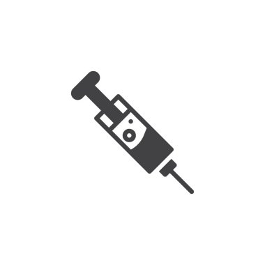 enjeksiyon iğne vektör simgesi