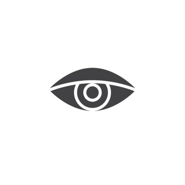 İnsan gözü görünümü vektör simgesi