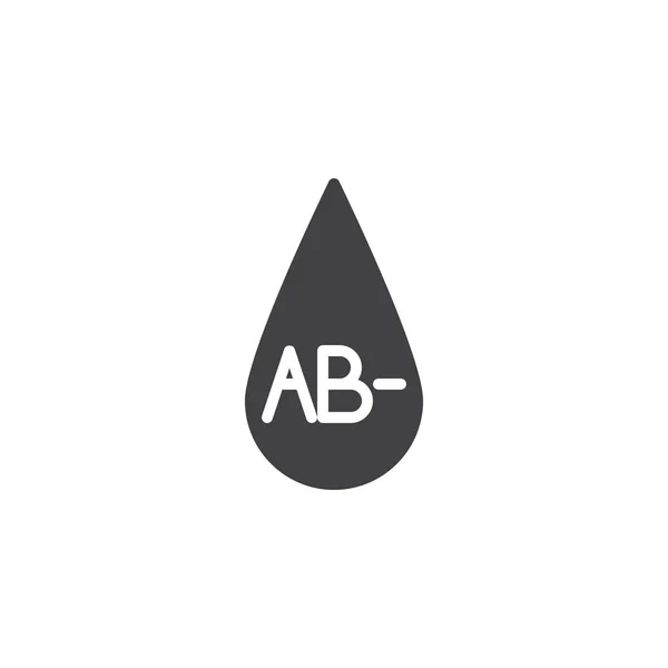 AB- tipo de sangre vector icono — Archivo Imágenes Vectoriales