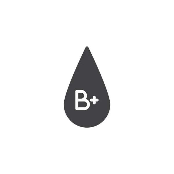 Bloedtype B plus vector pictogram — Stockvector
