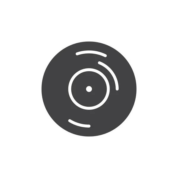 Vinyl record vector icon — Stock Vector