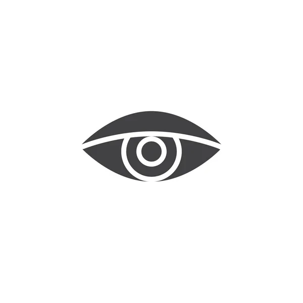 Ojo humano vista vector icono — Vector de stock