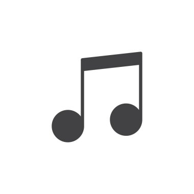 müzik notu vektör simgesi