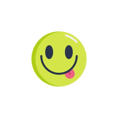 Stuck-Out Dil ifade düz simgesi