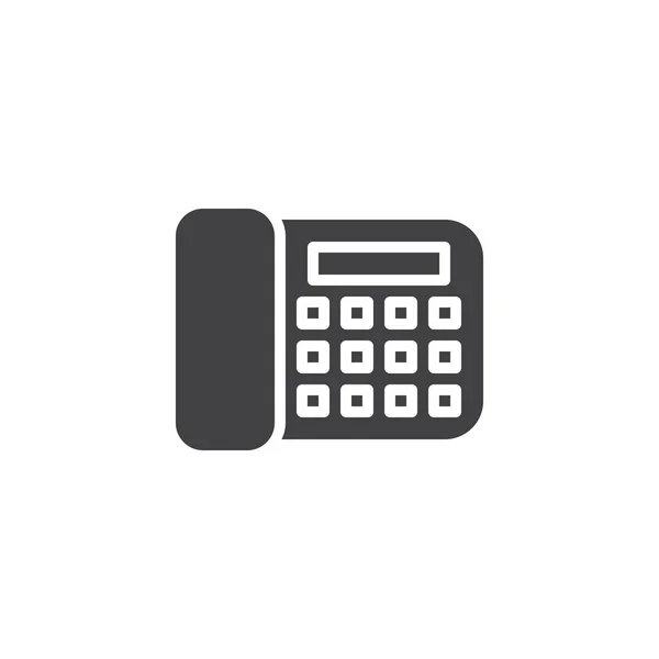 Office desk telephone vector icon — Stock Vector