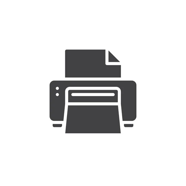 Ícone de vetor de impressora de escritório — Vetor de Stock
