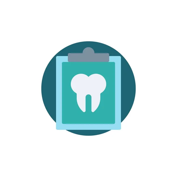 Dental card flat icon — Stock Vector