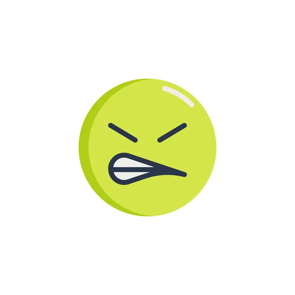 Grimacing Face emoticon ícone plano —  Vetores de Stock