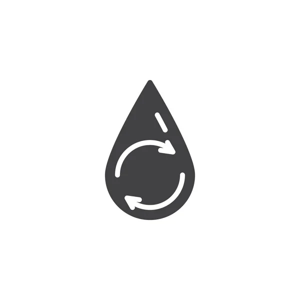 Wasserrecycling-Vektor-Symbol — Stockvektor