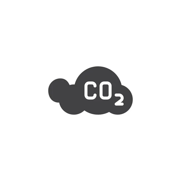 CO2 cloud vector icon — Stock Vector
