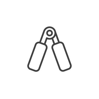 El kavrama egzersiz çizgisi simgesi