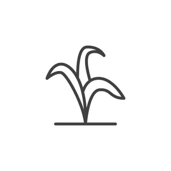 植物茎线图标 — 图库矢量图片