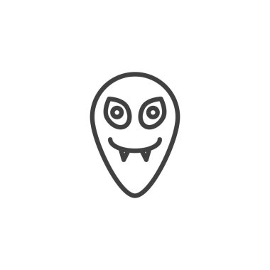 Komik yabancı çizgi simgesi