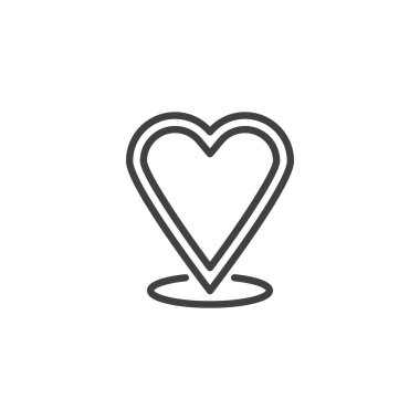 Kalp haritası işaretçizgisi simgesi
