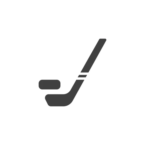 Hockey klubba och Puck vektor ikon — Stock vektor