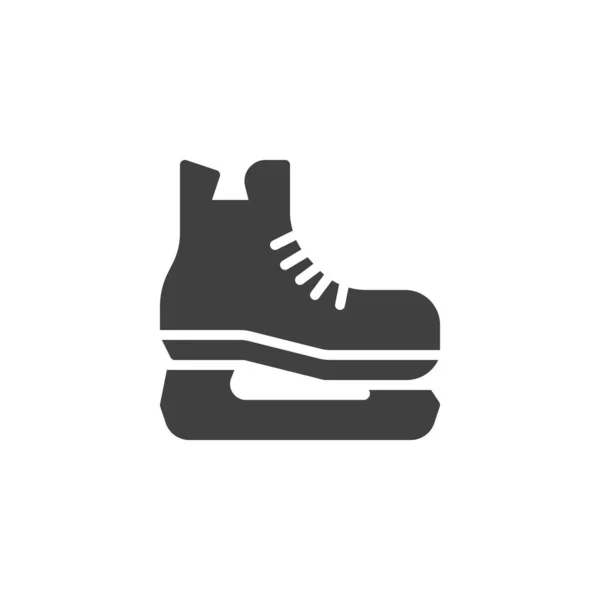 Ice skating shoe vector icon — Stock Vector