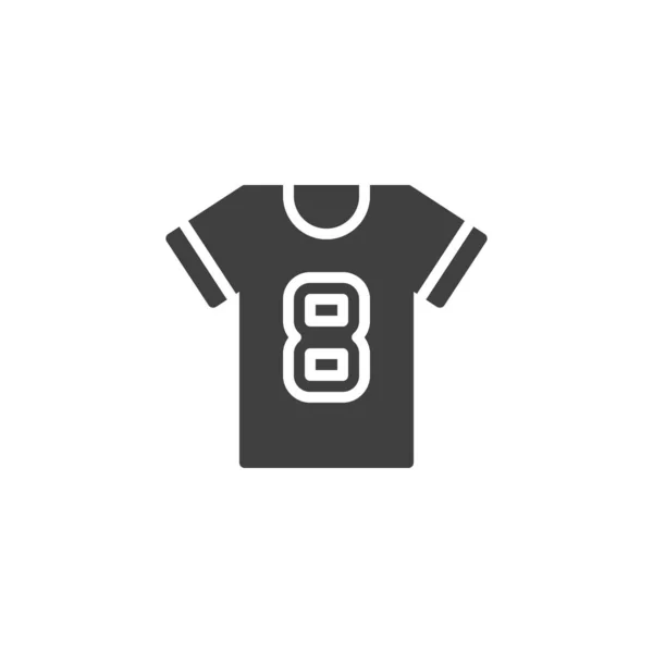Jersey Soccer Numero 8 icona vettoriale — Vettoriale Stock