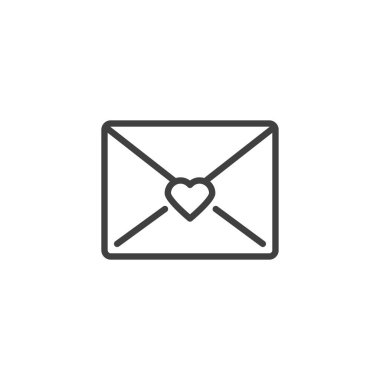 Aşk posta ileti satırı simgesi