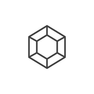 Elmas, parlak çizgi simgesi