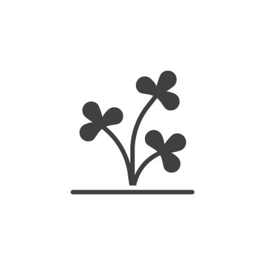 Ağaç dalı ile vektör simge bırakır.