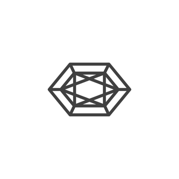 Символ алмазной линии — стоковый вектор