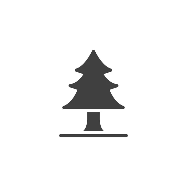 Fir tree vector icon — Stock Vector