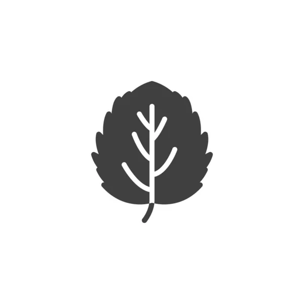 Aspen leaf vector icon — Stock Vector
