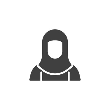 Müslüman kadın vektör simgesi