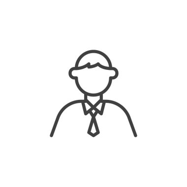 İş adamı satırı simgesi