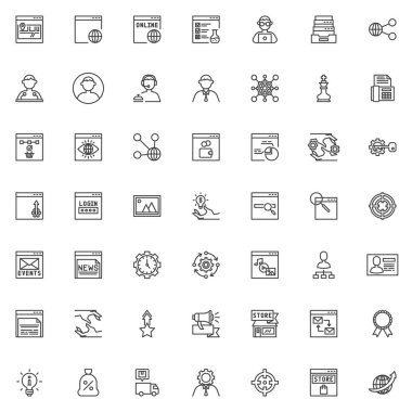 Seo ve Internet servis satırı simgeleri ayarlayın