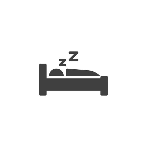 Deep sleep, man sleeping vector icon — Stock Vector