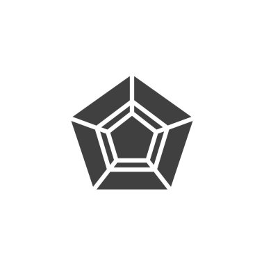 Değerli taş, parlak vektör simgesi