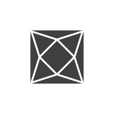 Değerli taş, parlak vektör simgesi