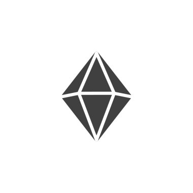 Kristal değerli taş vektör simgesi