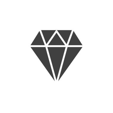 Elmas, değerli taş vektör simgesi
