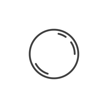 Dolunay çizgi simgesi